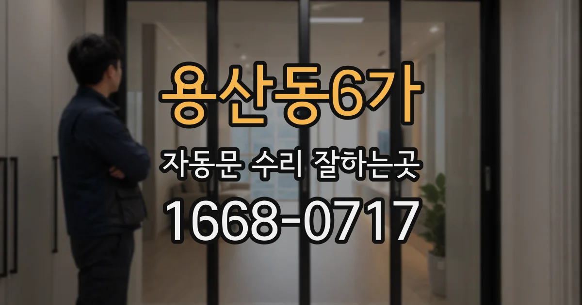 용산동6가 자동문 수리 잘하는곳