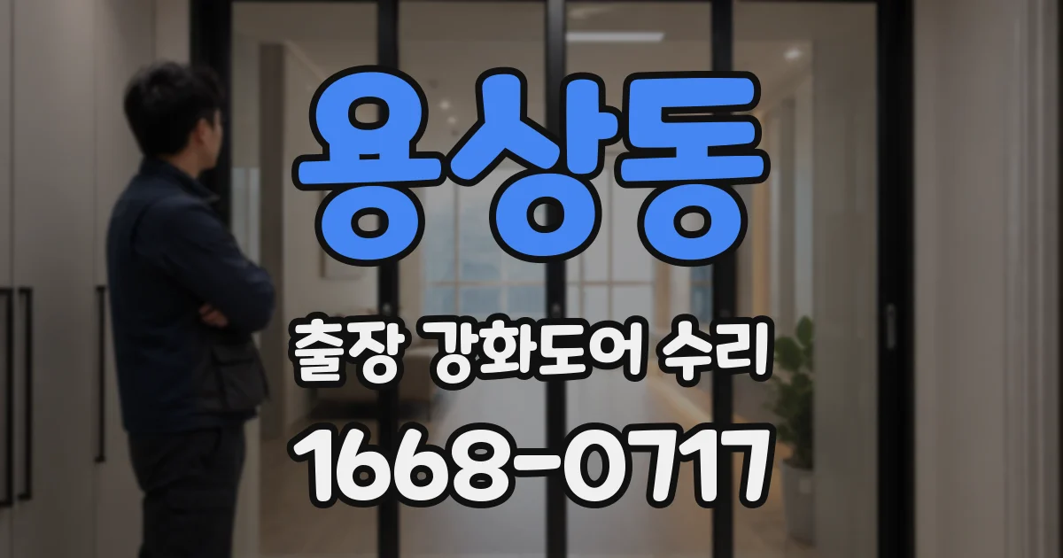 용상동 출장 강화도어 수리