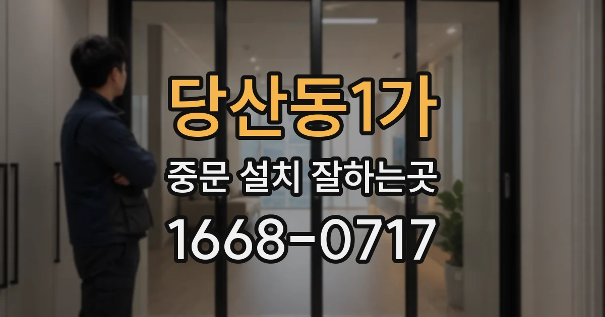 당산동1가 중문 설치 잘하는곳