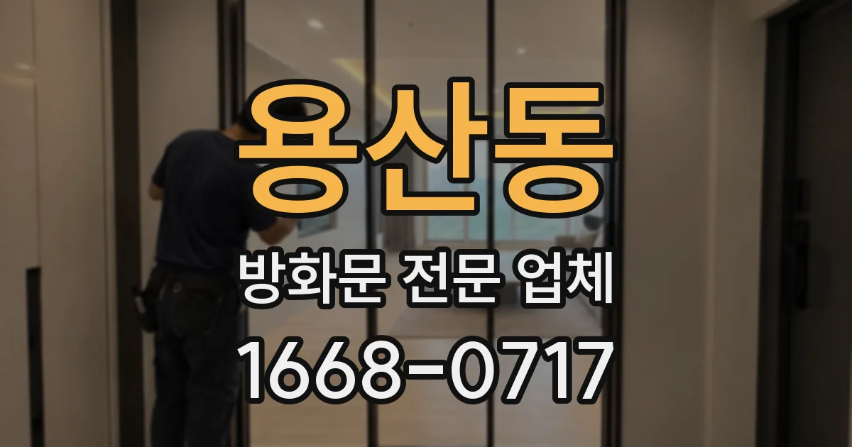 용산동 방화문 전문 업체