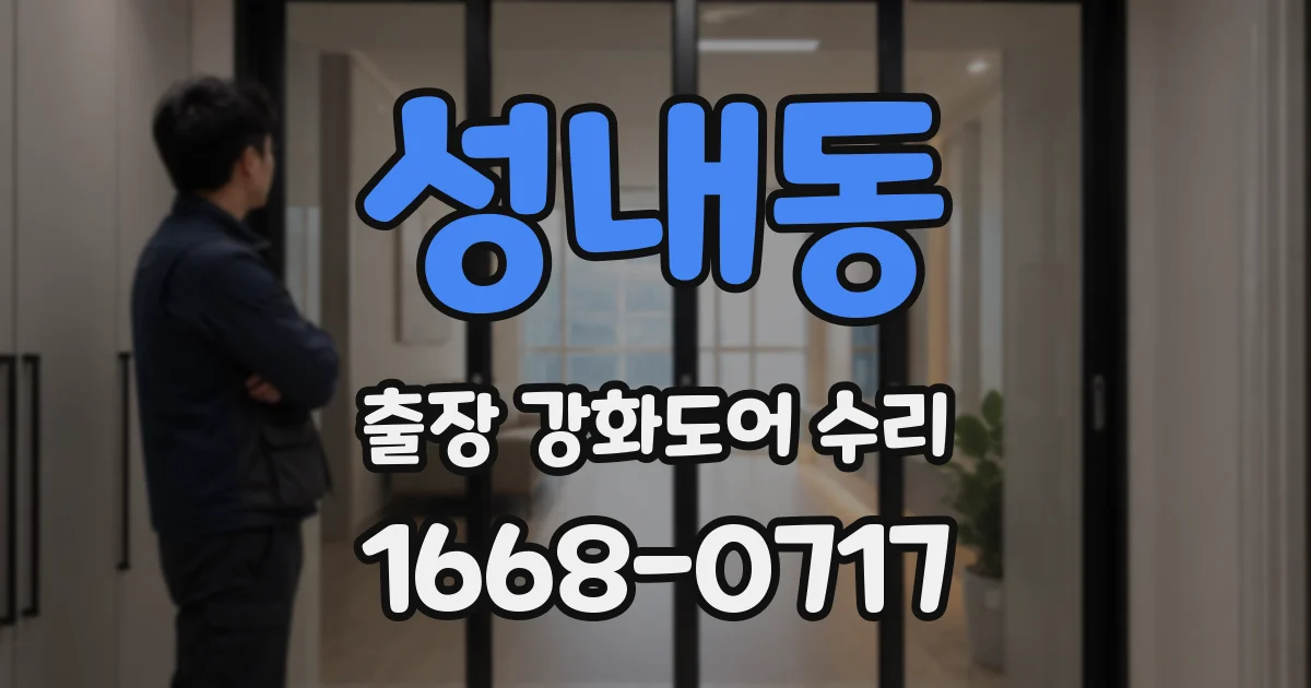 성내동 출장 강화도어 수리