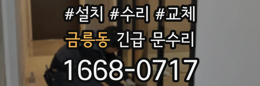 금릉동 긴급 문수리