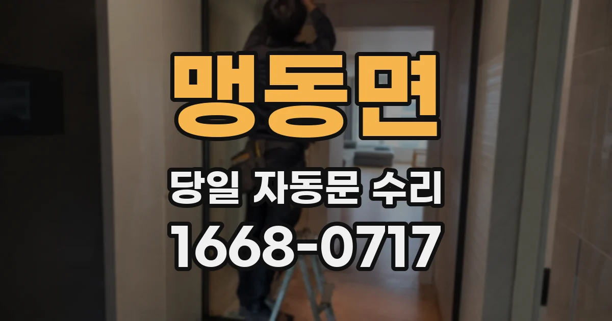 맹동면 당일 자동문 수리