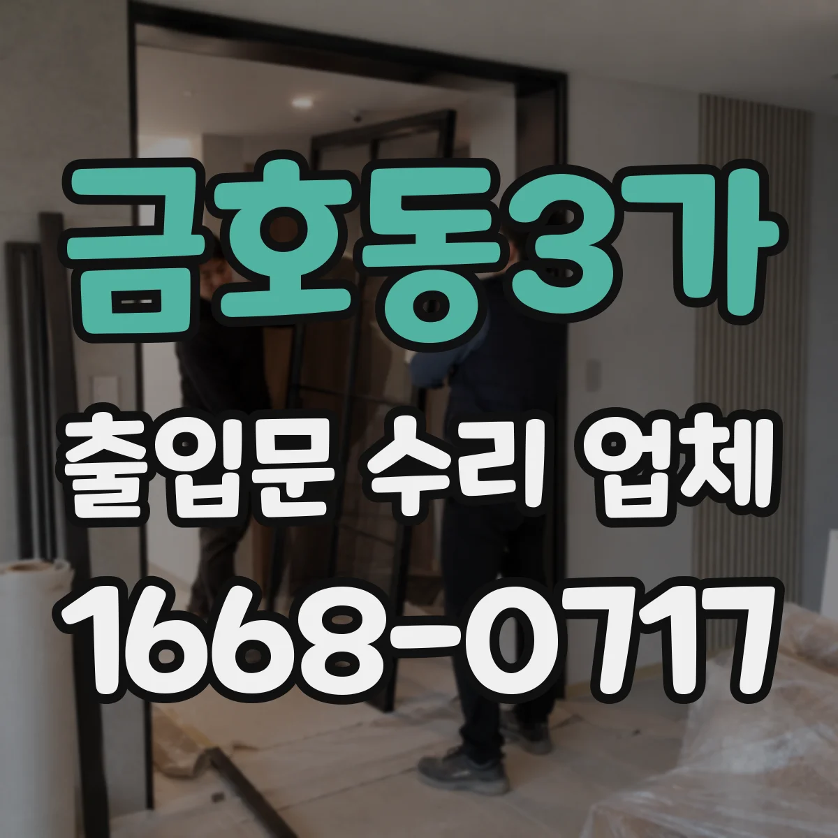 금호동3가 출입문 수리 업체