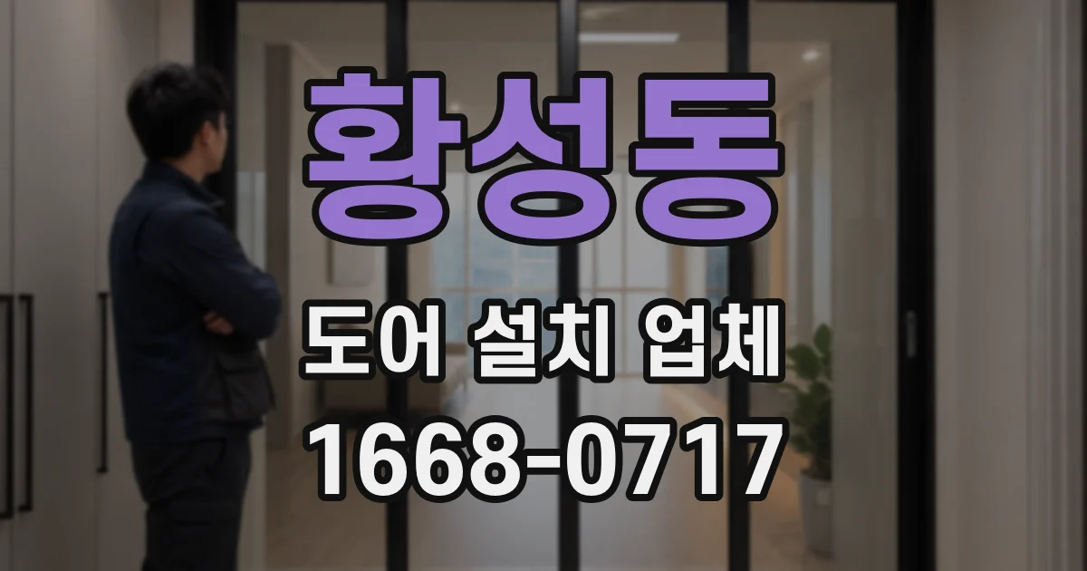 황성동 도어 설치 업체