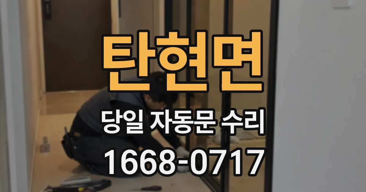 탄현면 당일 자동문 수리