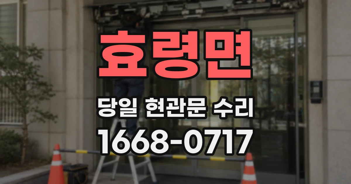 효령면 당일 현관문 수리