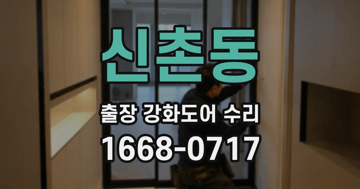 신촌동 출장 강화도어 수리