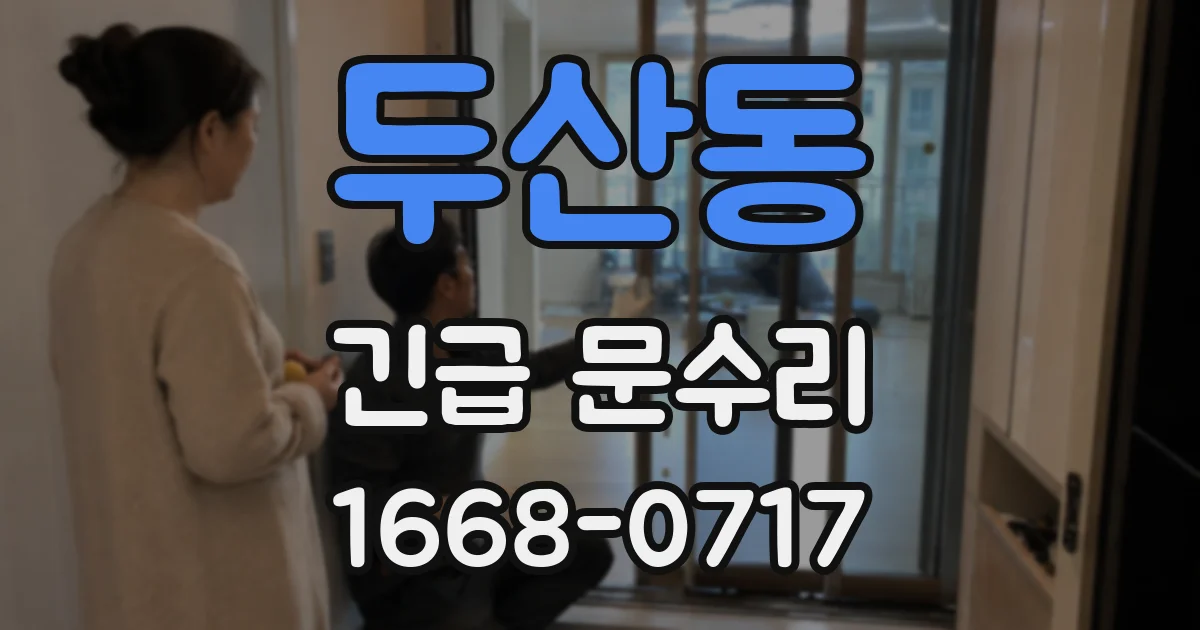 두산동 긴급 문수리