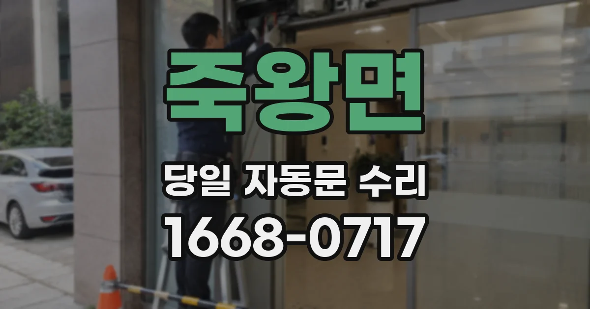 죽왕면 당일 자동문 수리