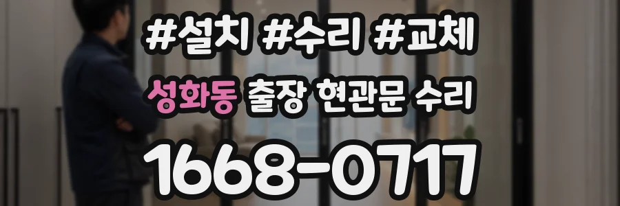성화동 출장 현관문 수리