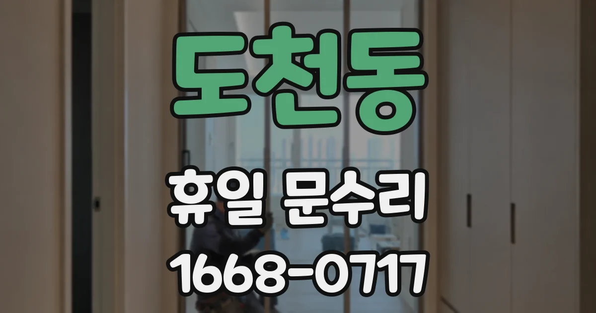 도천동 휴일 문수리