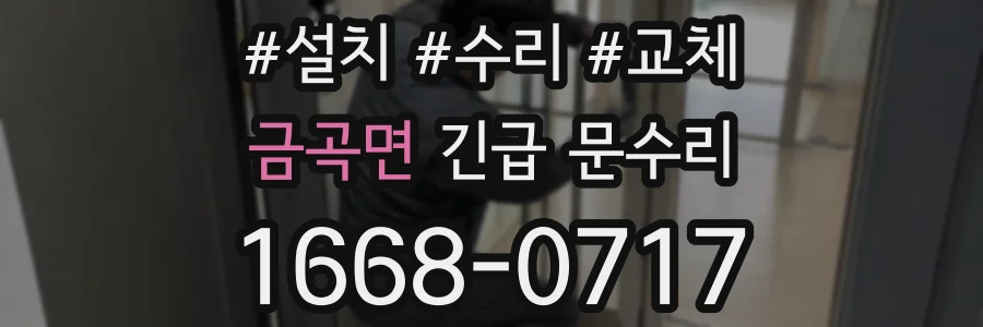 금곡면 긴급 문수리