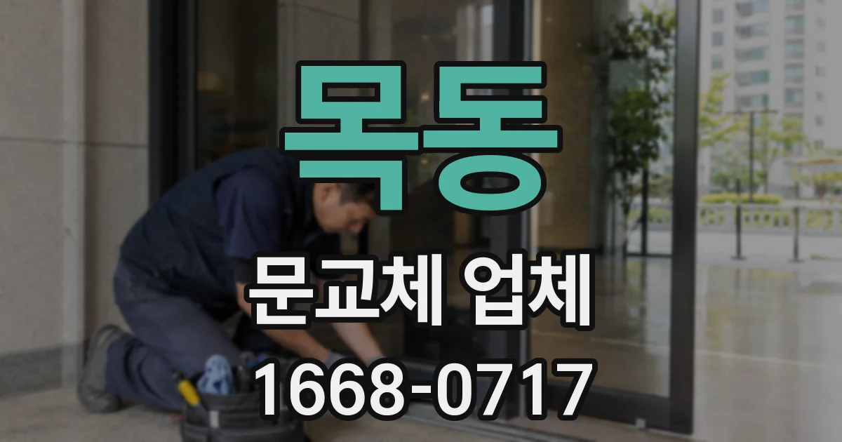 목동 문교체 업체