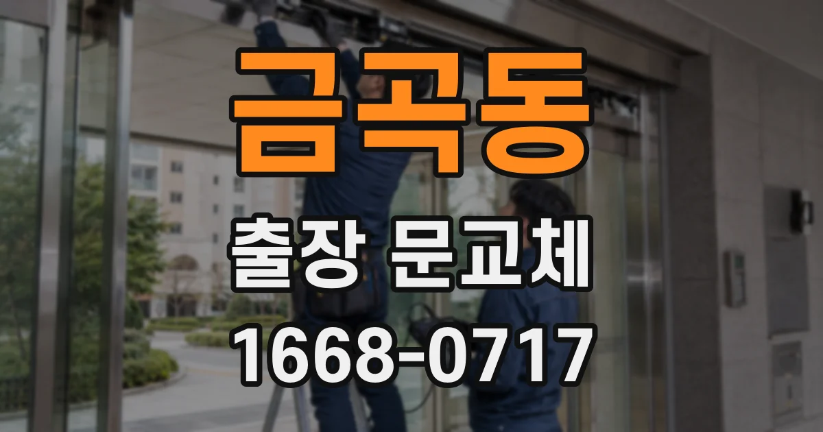 금곡동 출장 문교체