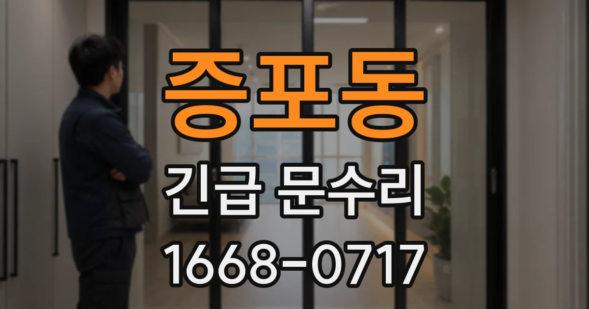 증포동 긴급 문수리