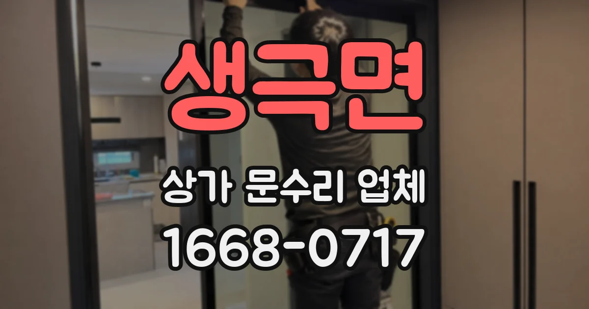 생극면 상가 문수리 업체