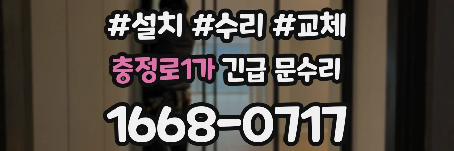 충정로1가 긴급 문수리