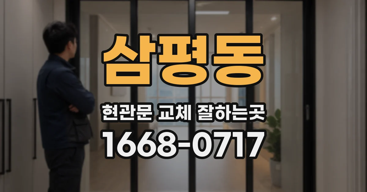 삼평동 현관문 교체 잘하는곳