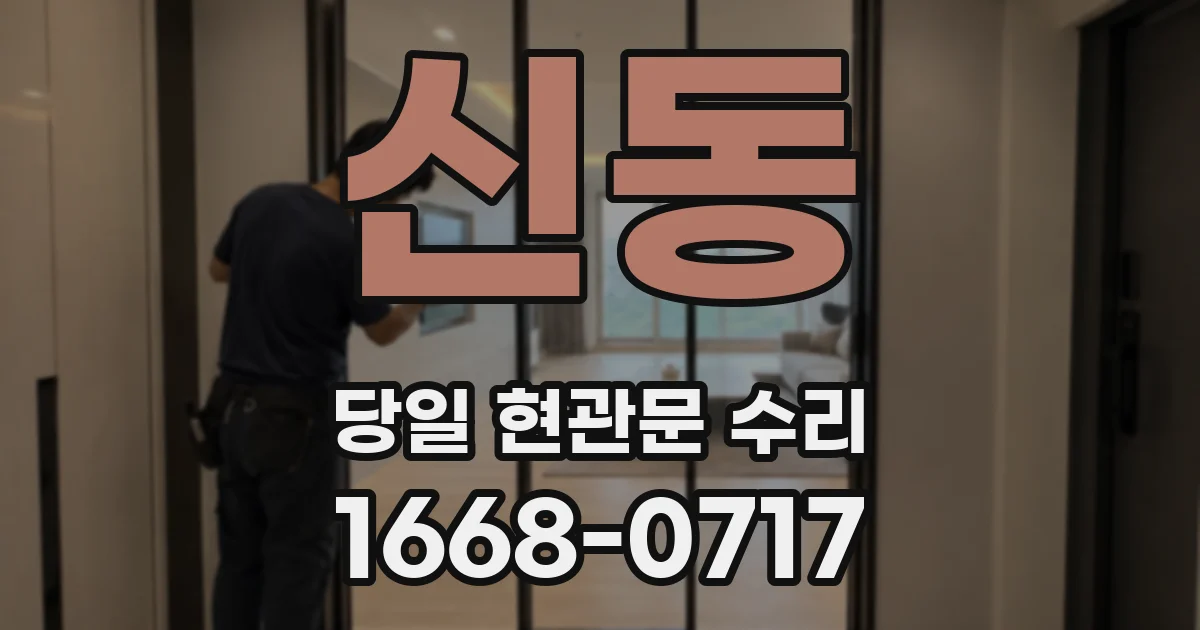 신동 당일 현관문 수리