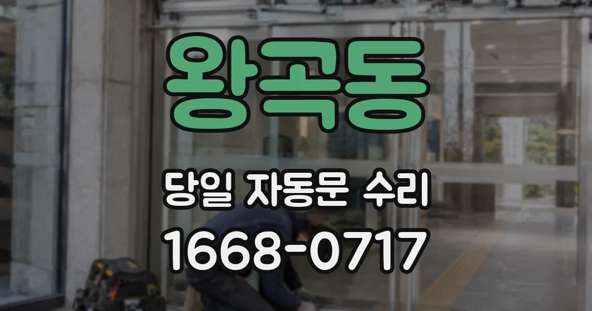 왕곡동 당일 자동문 수리