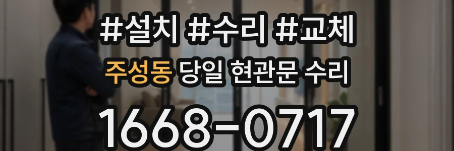 주성동 당일 현관문 수리