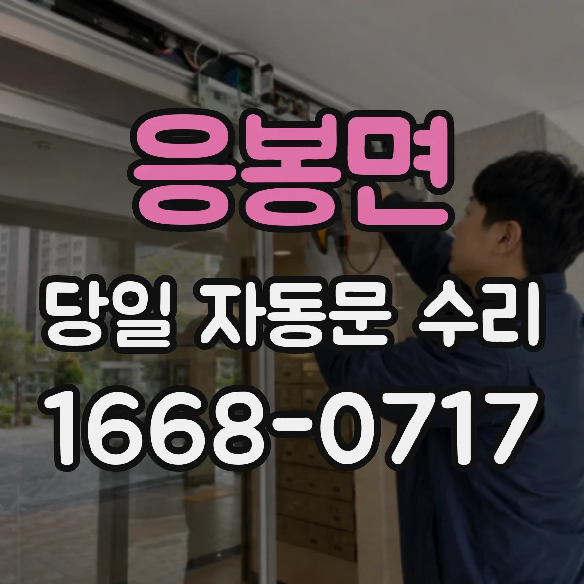 응봉면 당일 자동문 수리