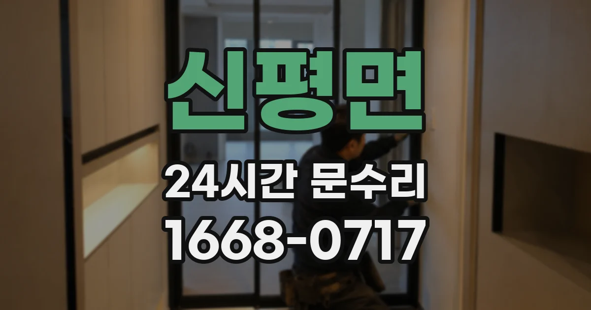 신평면 24시간 문수리