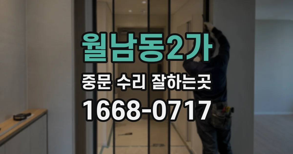 월남동2가 중문 수리 잘하는곳