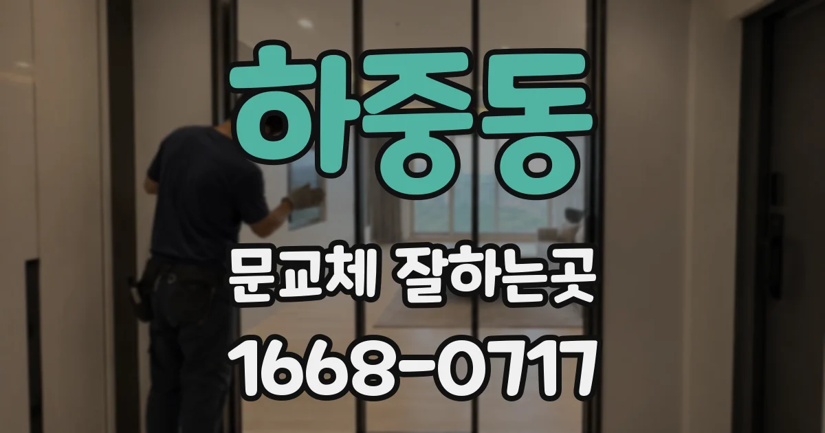 하중동 문교체 잘하는곳