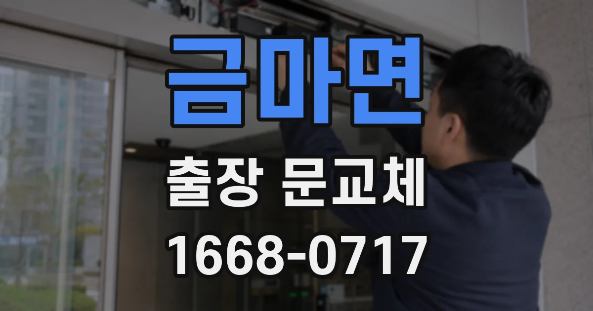 금마면 출장 문교체