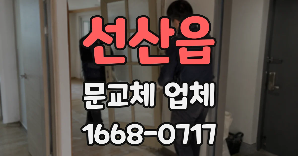 선산읍 문교체 업체