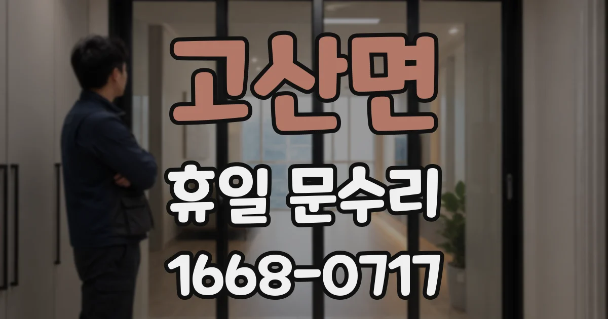 고산면 휴일 문수리