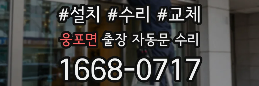 웅포면 출장 자동문 수리