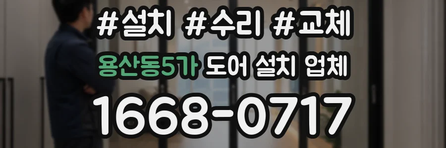 용산동5가 도어 설치 업체