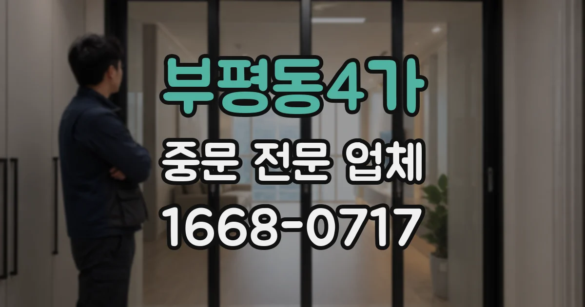 부평동4가 중문 전문 업체