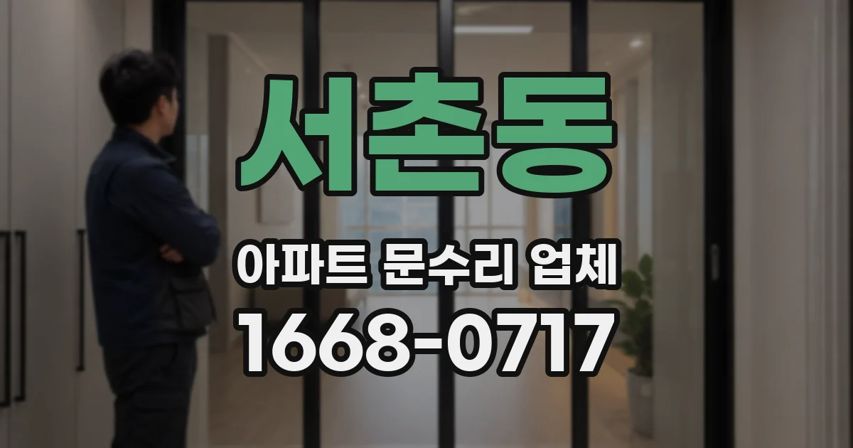 서촌동 아파트 문수리 업체