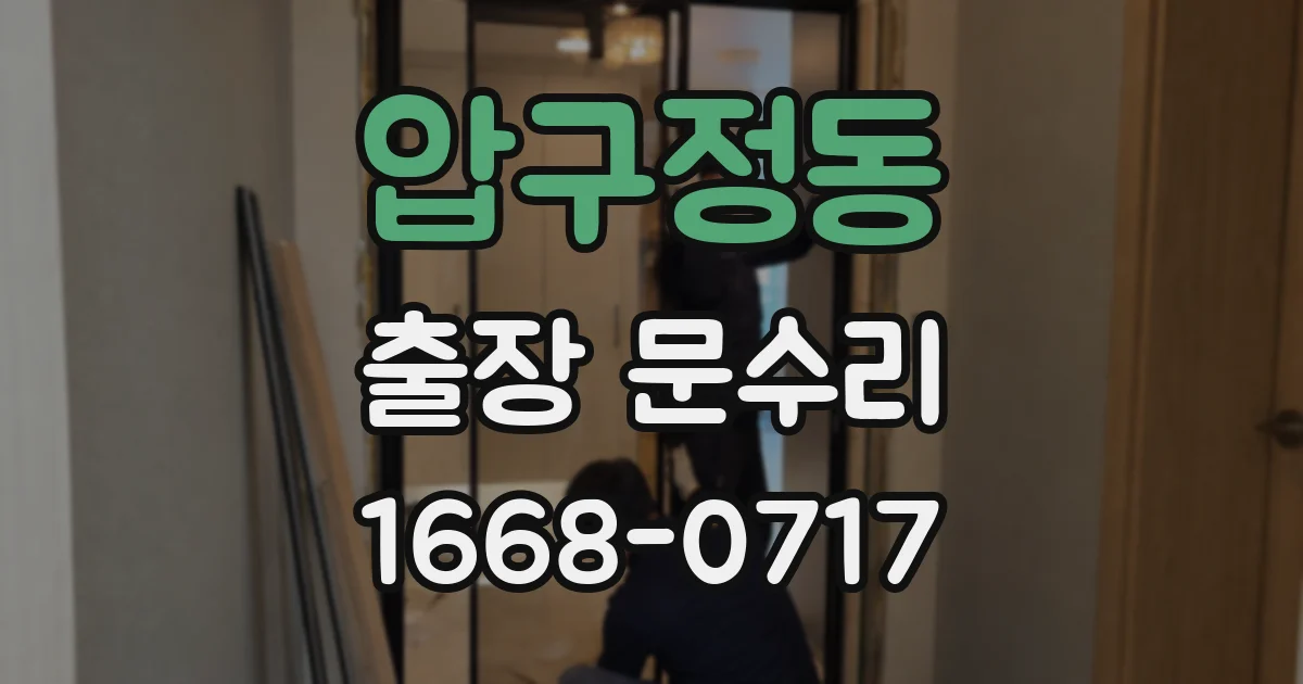 압구정동 출장 문수리