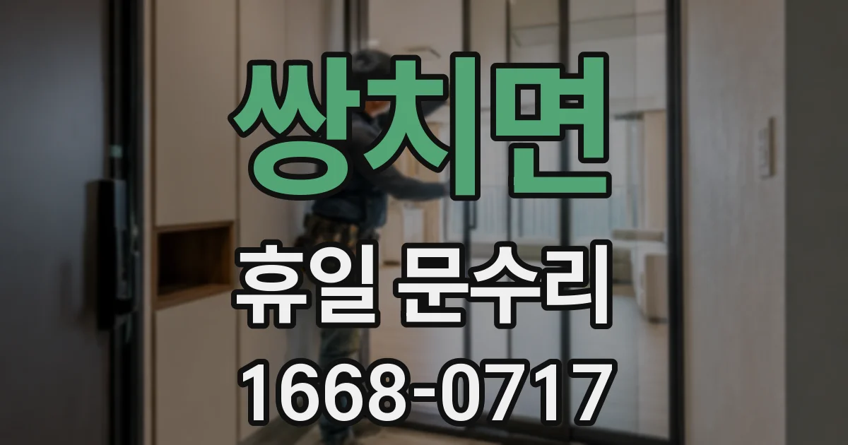 쌍치면 휴일 문수리
