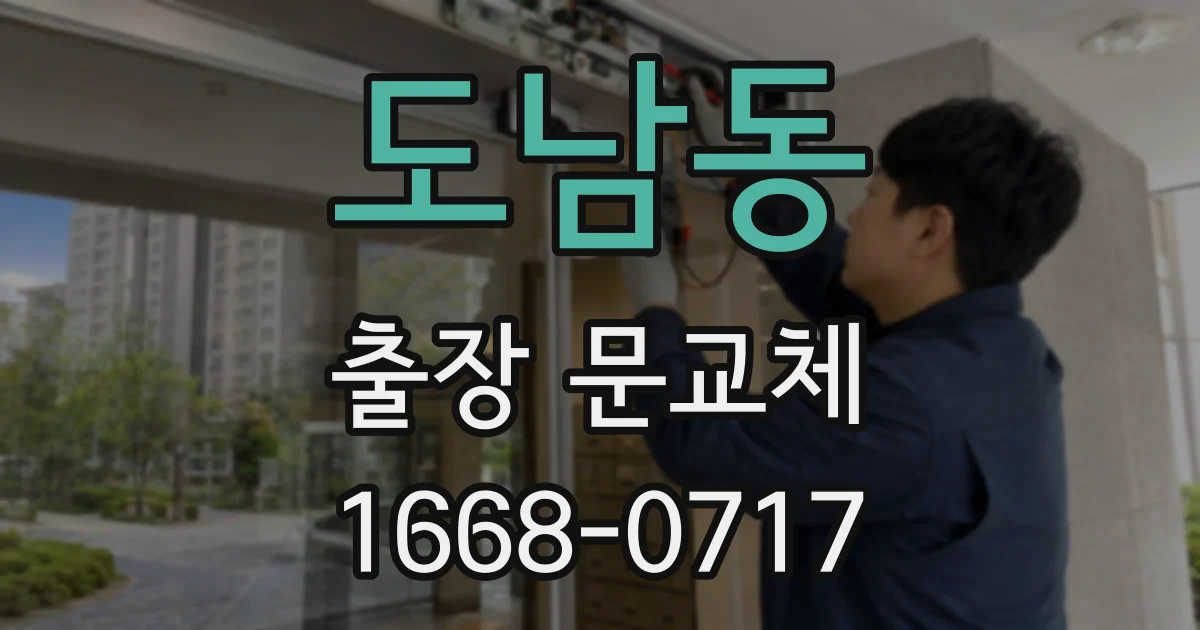 도남동 출장 문교체
