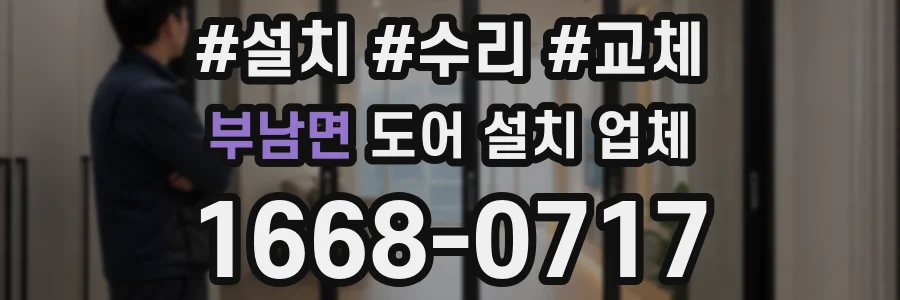 부남면 도어 설치 업체