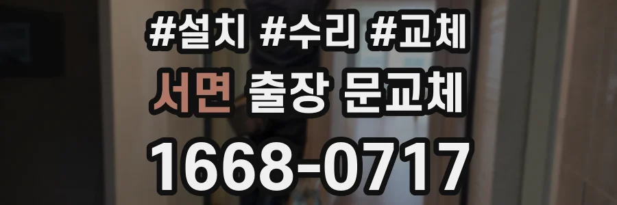 서면 출장 문교체