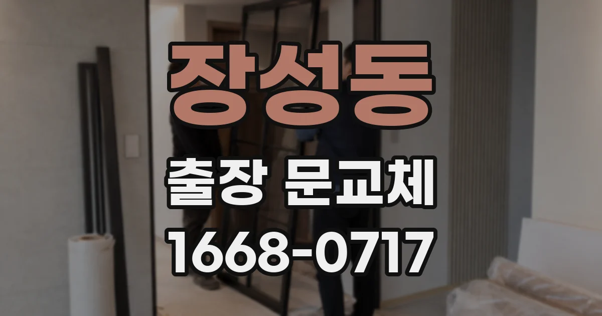 장성동 출장 문교체
