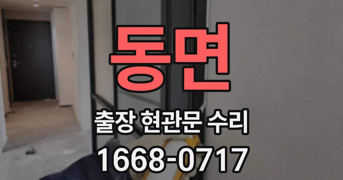 동면 출장 현관문 수리