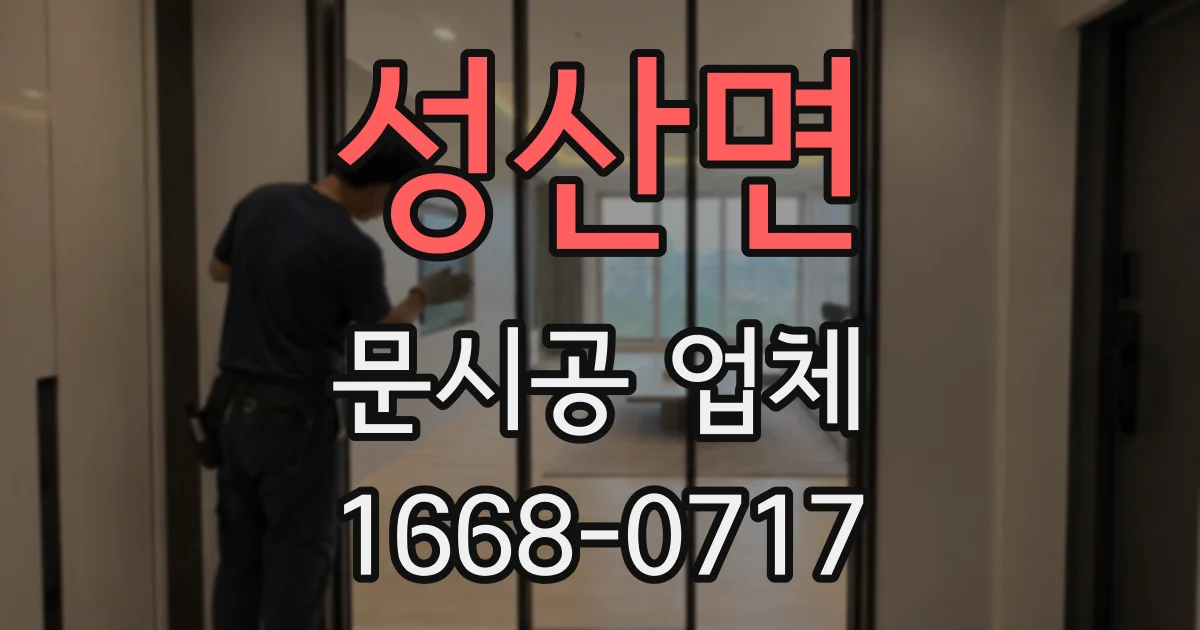 성산면 문시공 업체
