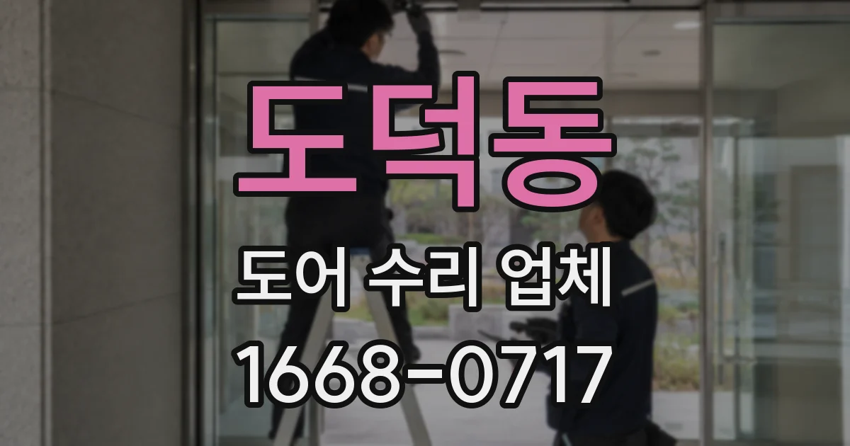 도덕동 도어 수리 업체