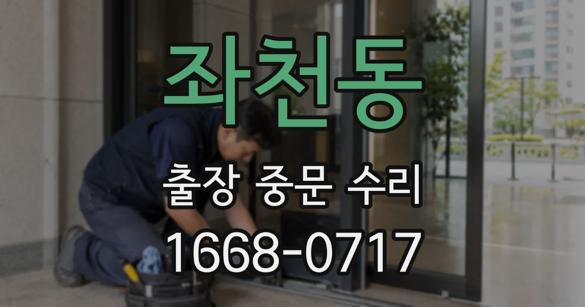 좌천동 출장 중문 수리