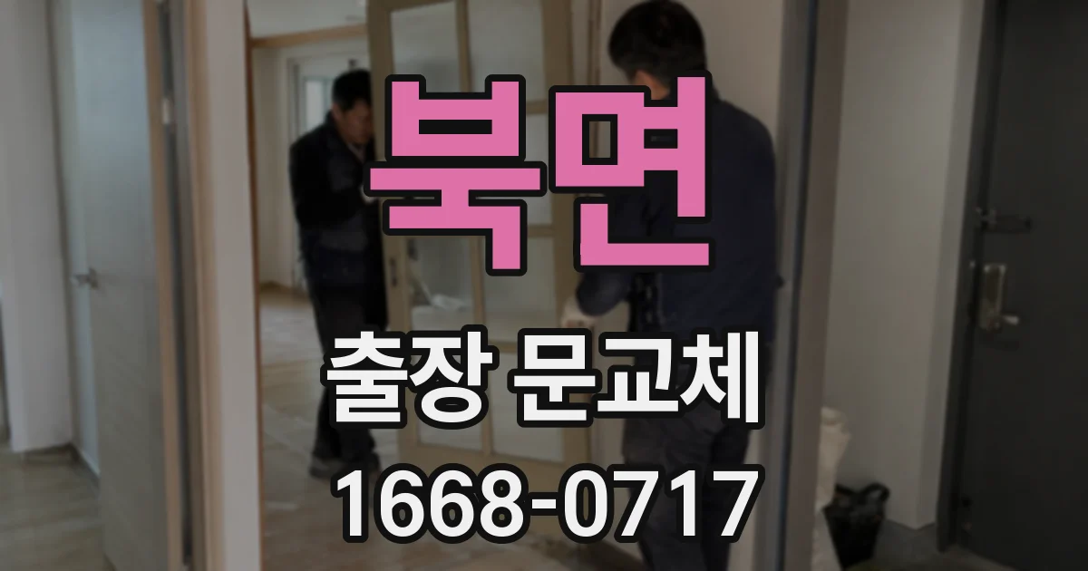 북면 출장 문교체