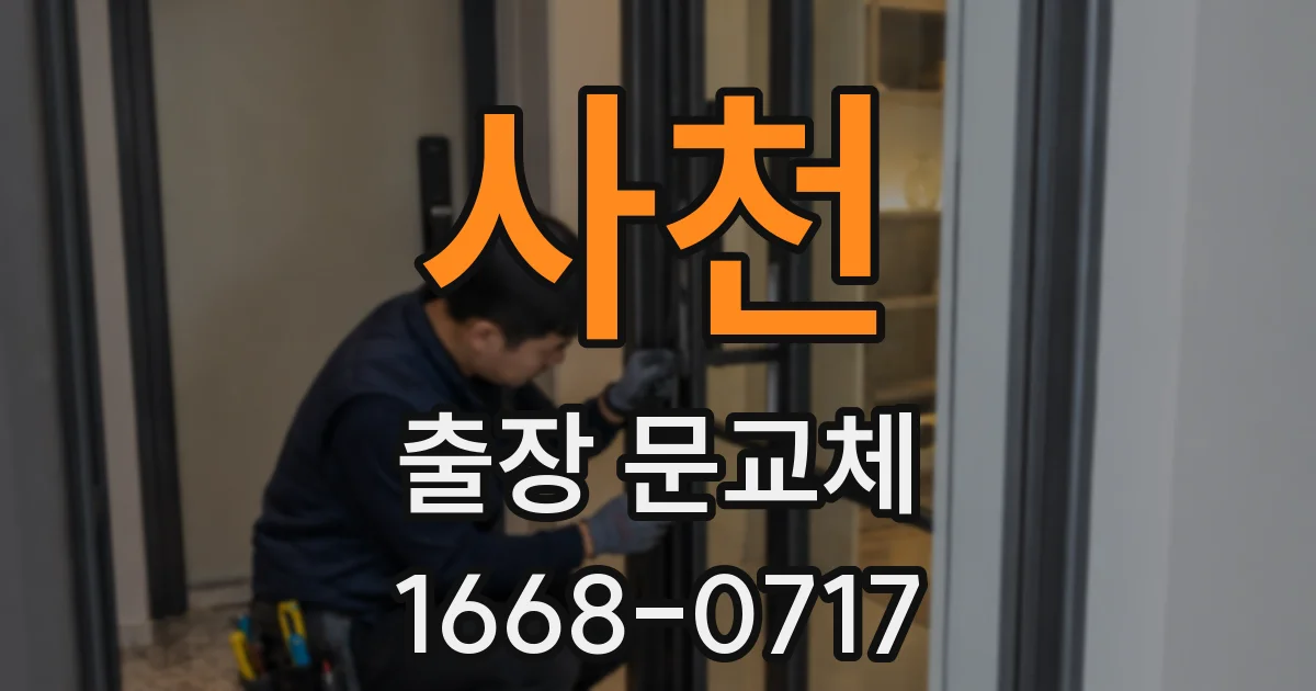사천 출장 문교체