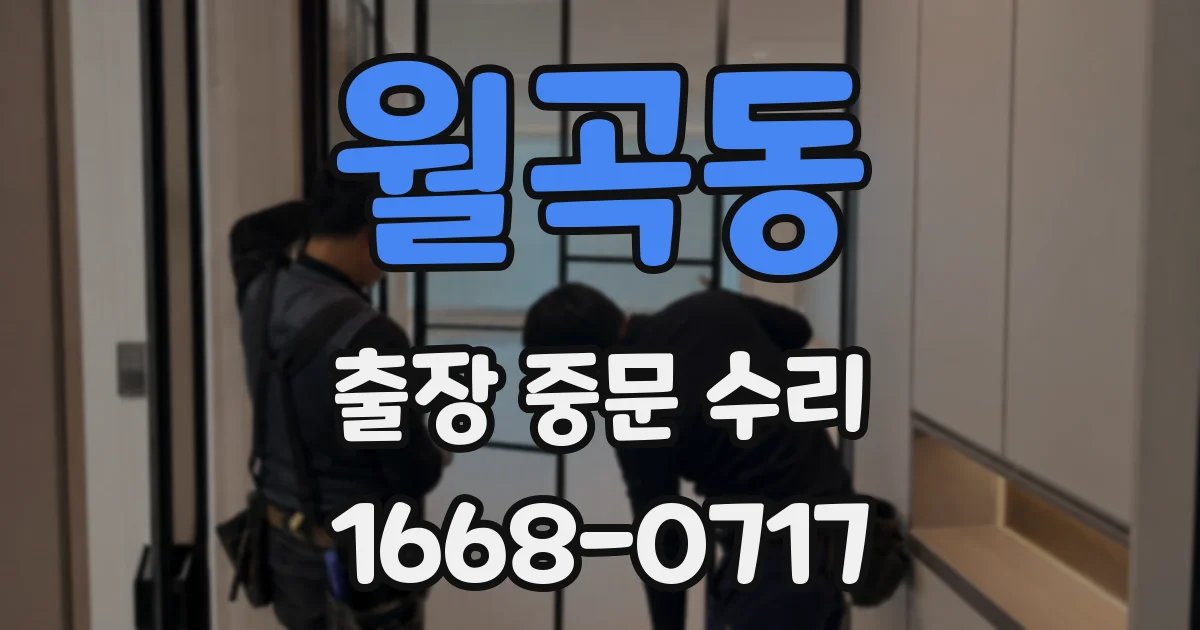 월곡동 출장 중문 수리